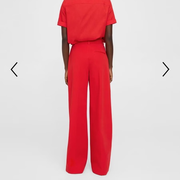 Theory High Rise Wide Leg Tailored Trouser Pant stretch cotton - tag “size 2” - Picture 3 of 5